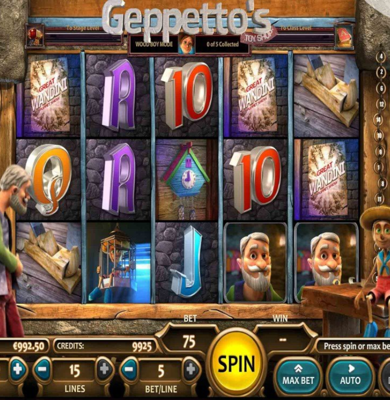 Geppetoos Toy Shop Slot Game