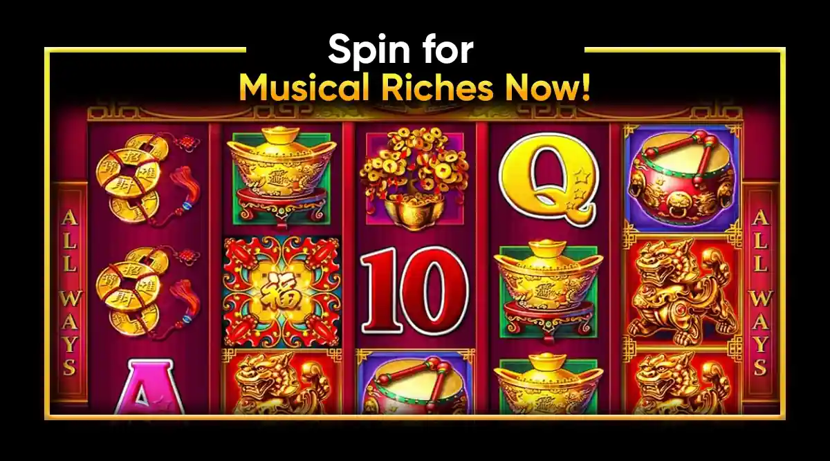 Rhythm and Riches in the Dancing Drums Slot Machine!