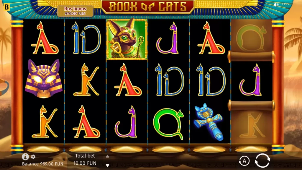 The Book of Cats is VegasAces.com most popular feline themed slot machine.
